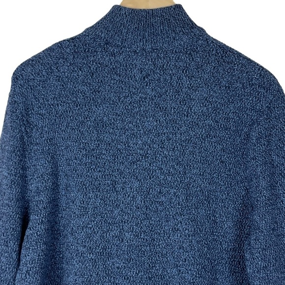 Chaps Men’s Blue 3 Button 100% Cotton Sweater Size Large - Picture 4 of 7
